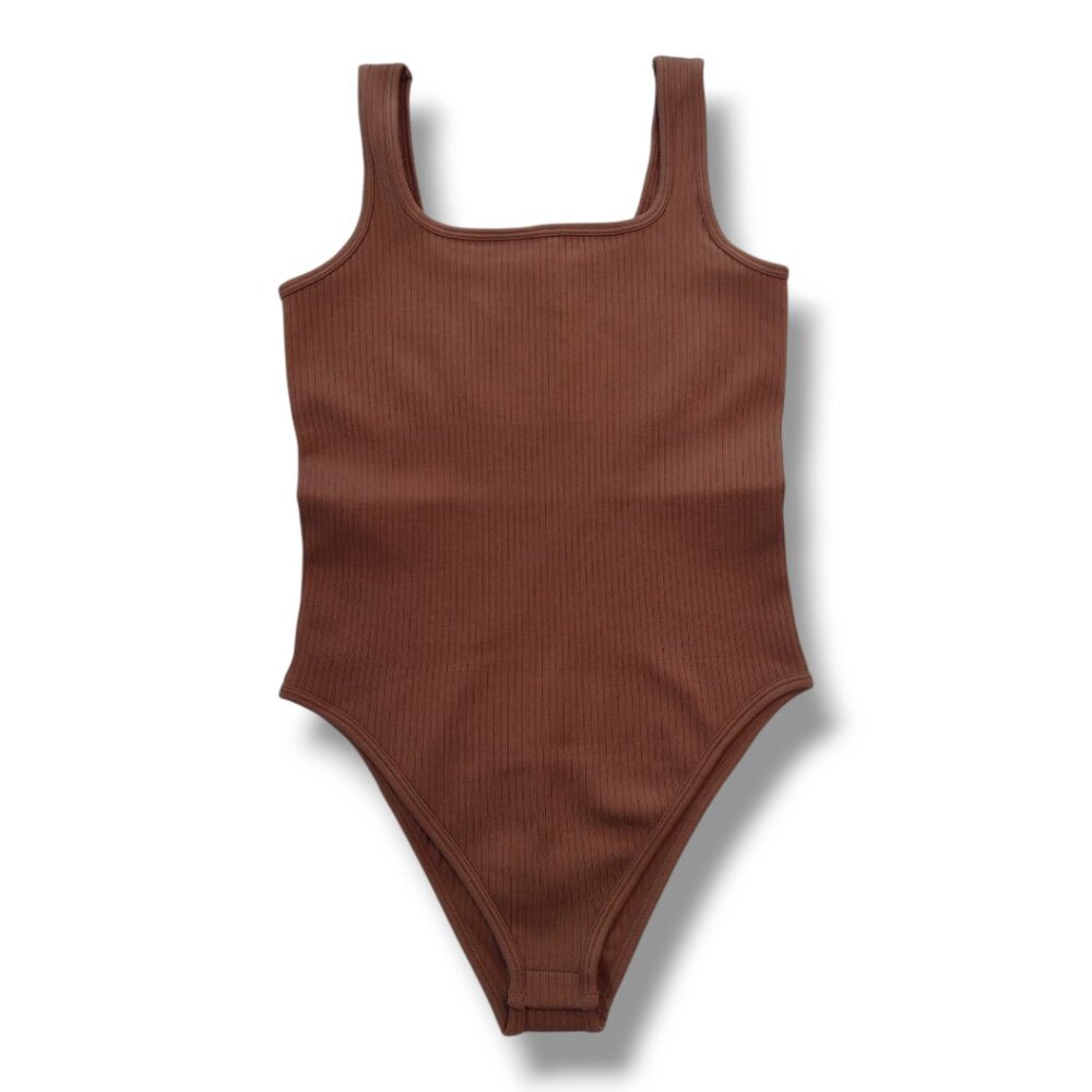 OQQ Ribbed Tank Bodysuit